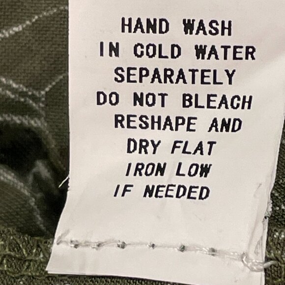 AMBER SKIES (NWT) Long Sleeve Open Tie Front Cropped Burnout Tropical, Olive - L - Picture 11 of 11